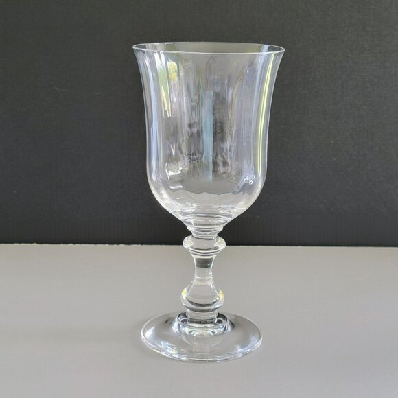 Mikasa French Countryside Water Goblet Set of 2, Clear Optic Design Discontinued - Picture 3 of 8